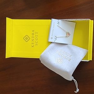 NWT Kendra Scott Ari Heart Glass pendant necklace